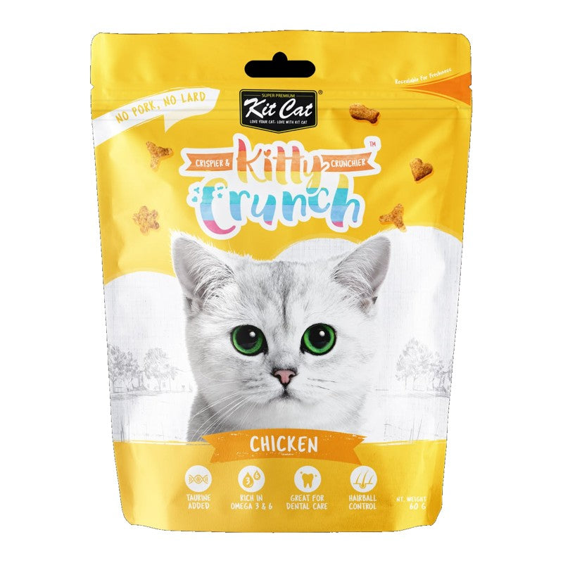 Kit Cat Kitty Crunch Cat Treats 60g – Chicken