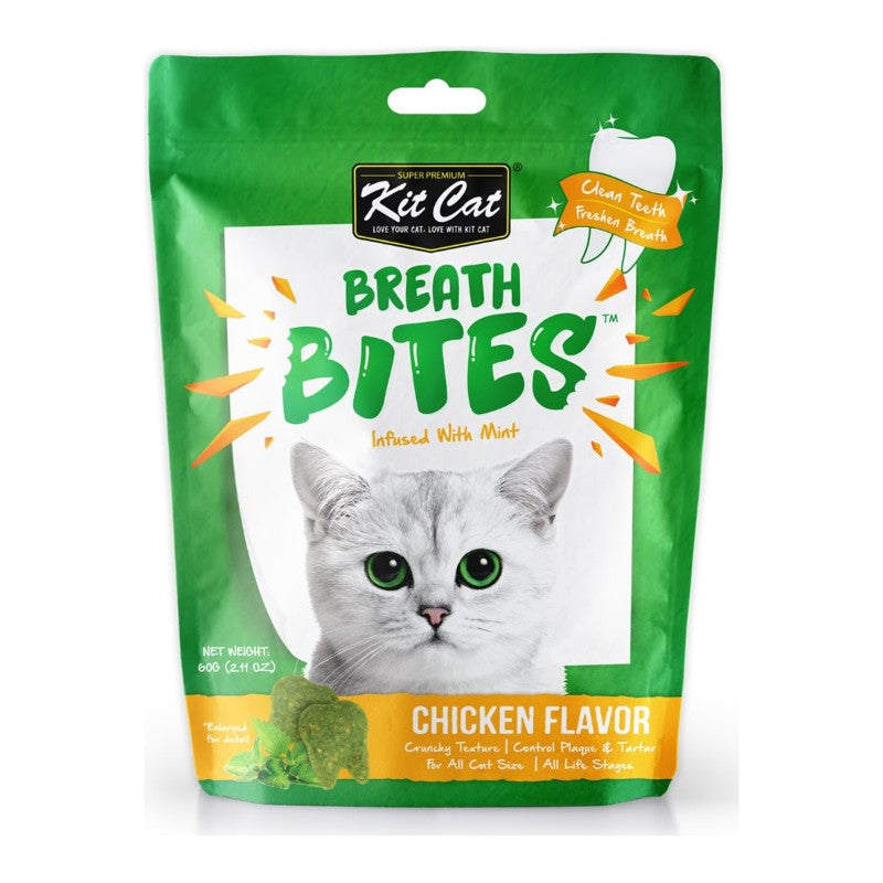 Kit Cat Breath Bites Cat Treats 60g – Chicken