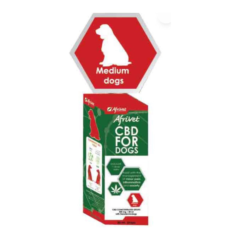 Afrivet CBD for Dogs 30ml – Medium dogs