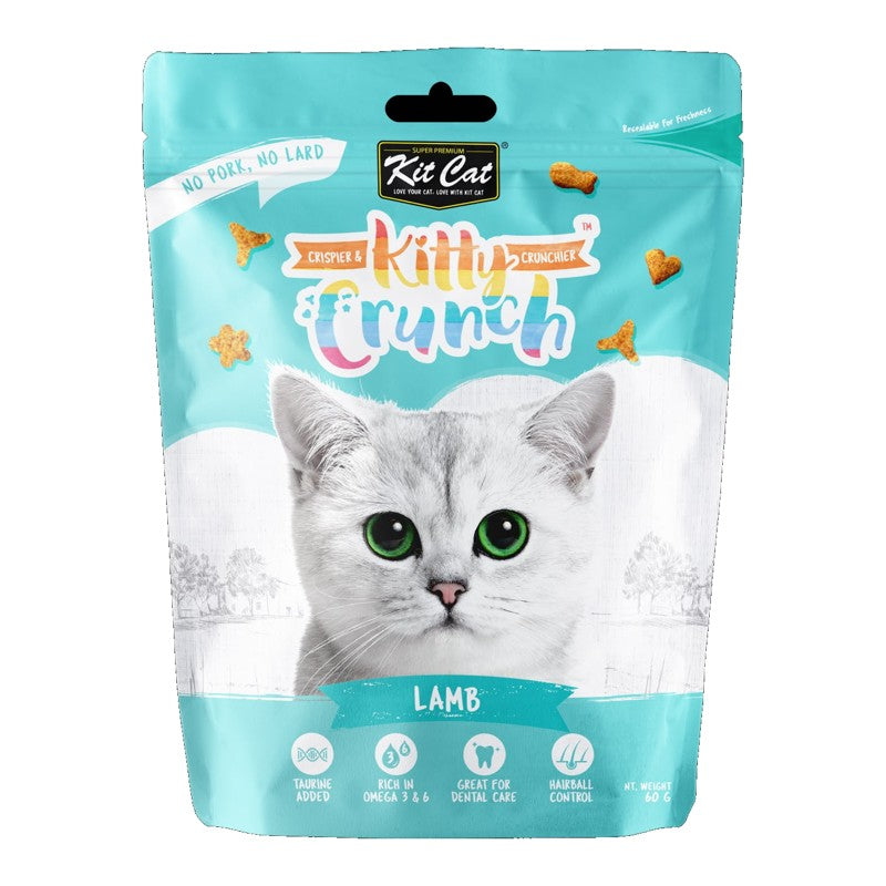 Kit Cat Kitty Crunch Cat Treats 60g – Lamb