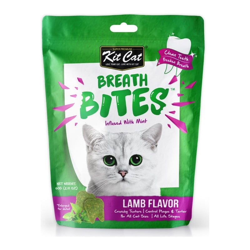 Kit Cat Breath Bites Cat Treats 60g – Lamb