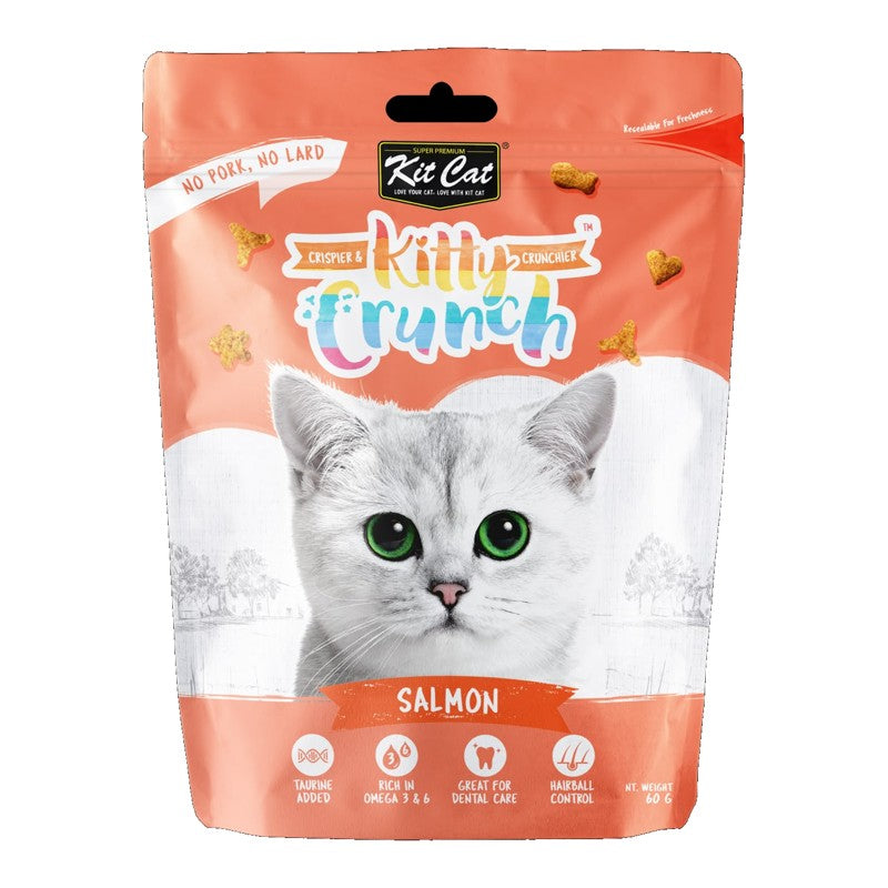 Kit Cat Kitty Crunch Cat Treats 60g – Salmon