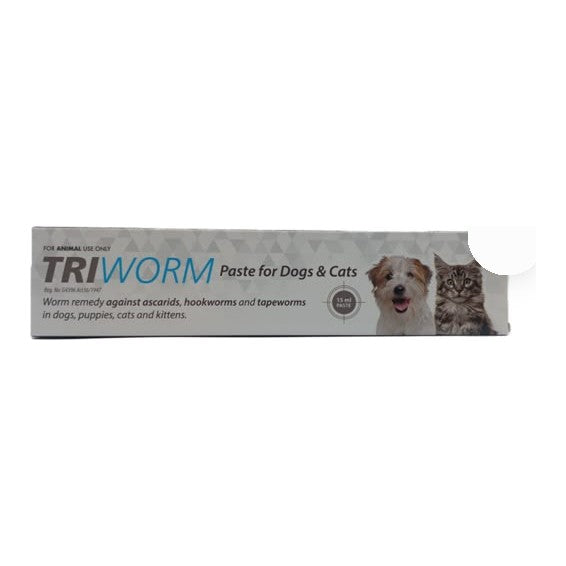 Triworm Paste for Dogs & Cats 15ml