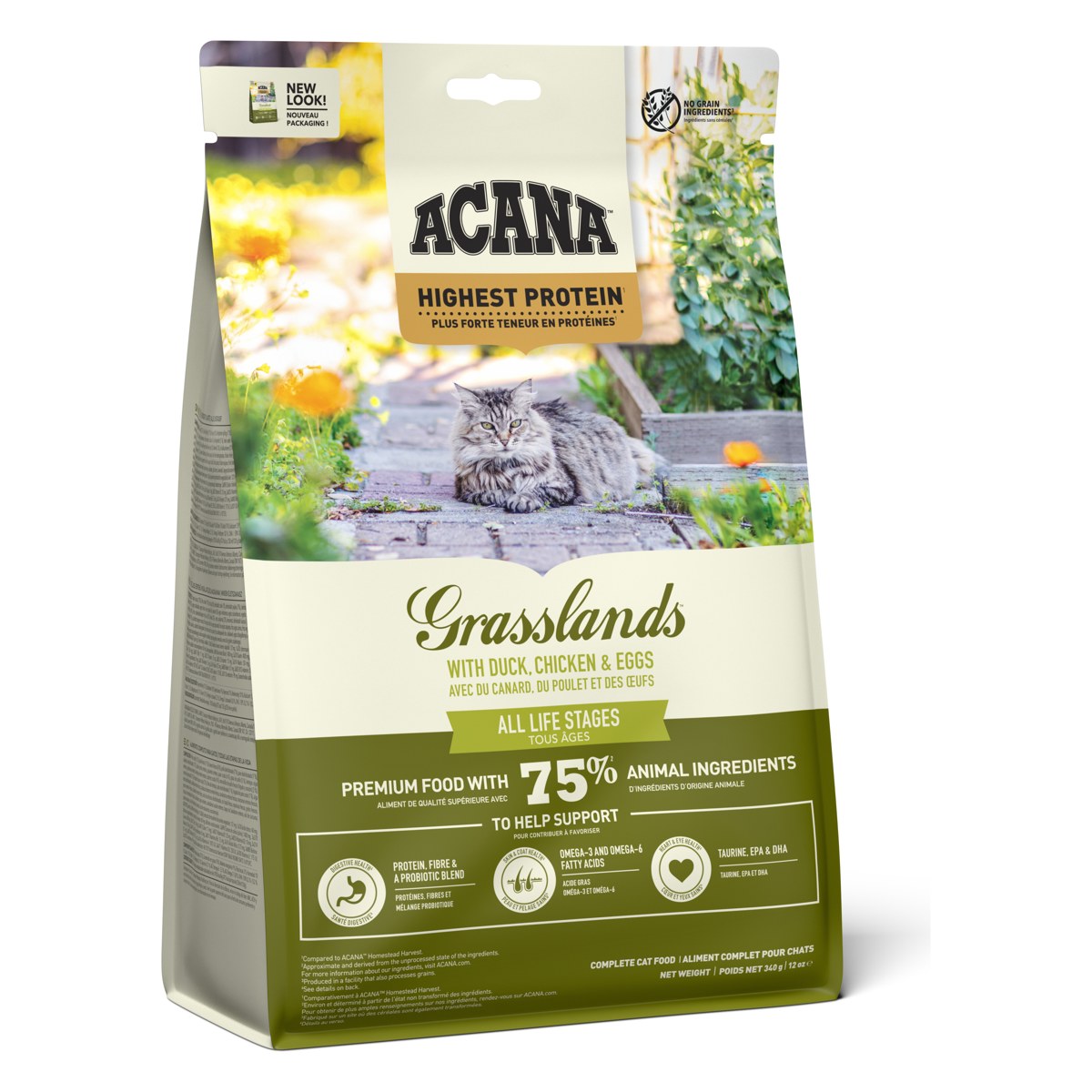 Acana Highest Protein Cat Grasslands 340g
