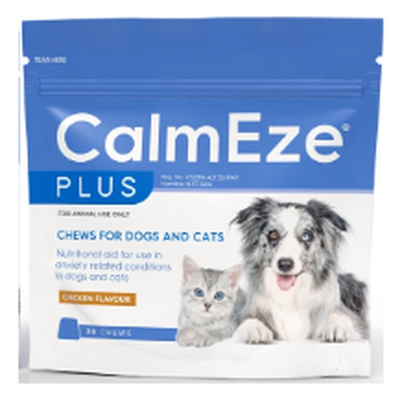 Calmeze Plus Chews for Dogs & Cats 30's Pouch