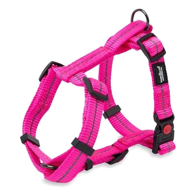 Dogs Life Webbing Harness Hot Pink