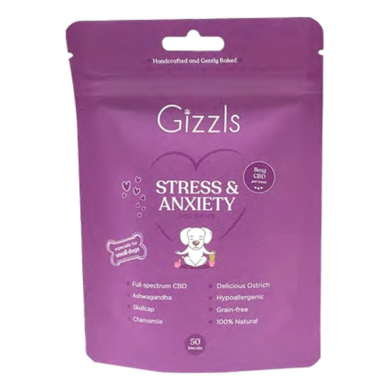 Gizzls Stress & Anxiety CBD Treats 50g Small Dog