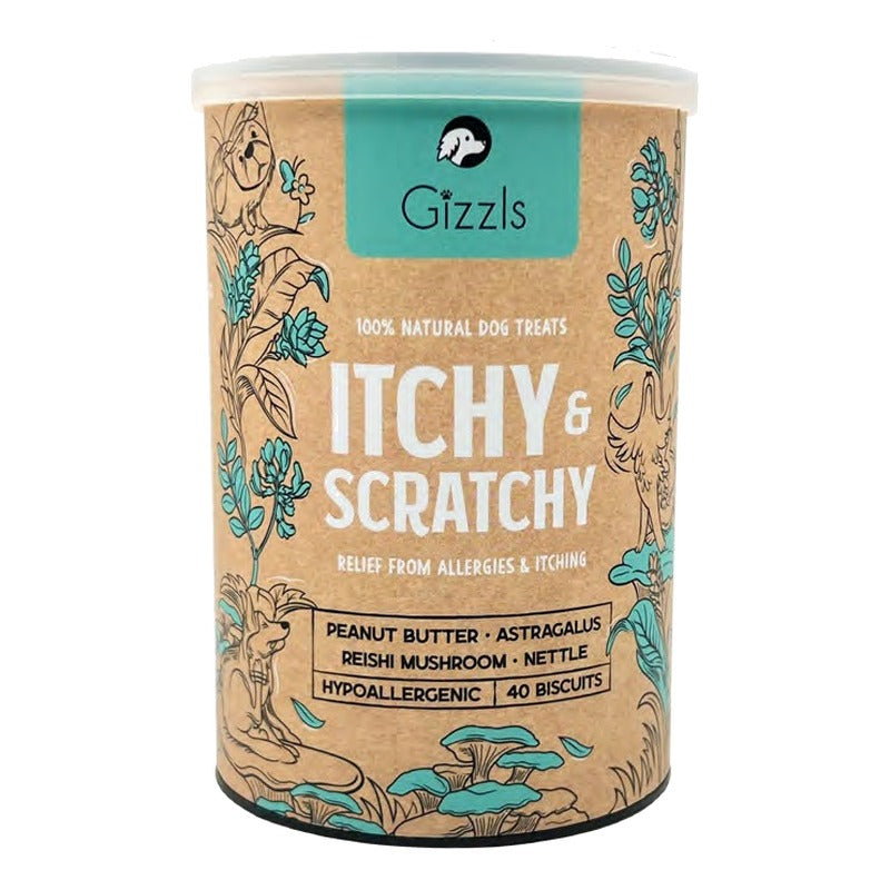 Gizzls Itchy & Scratchy Dog Biscuits 180g