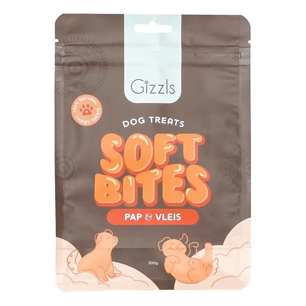 Gizzls Soft Bites Peanut Pap en Vleis 300g