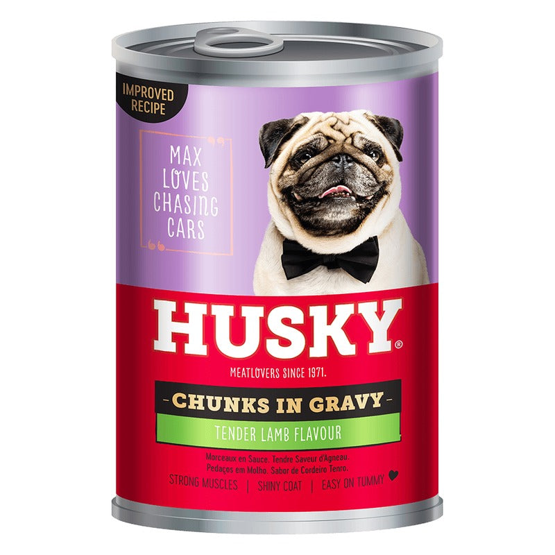 Husky Chunks in Gravy Lamb 775g can