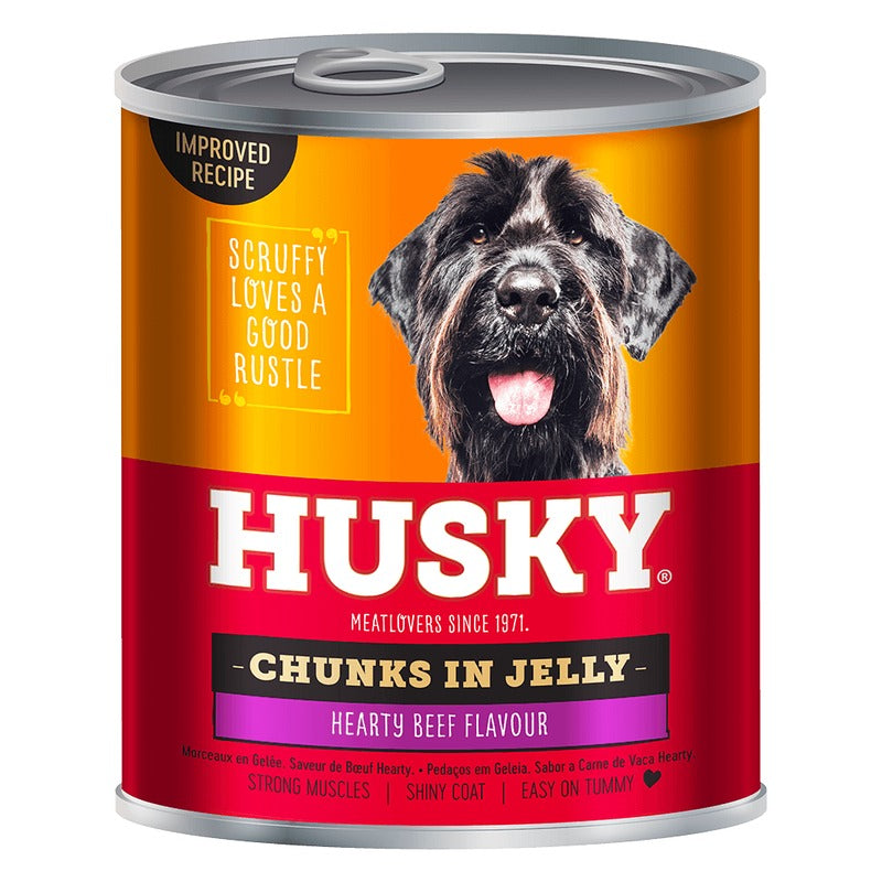 Husky Chunks in Jelly Beef 775g can