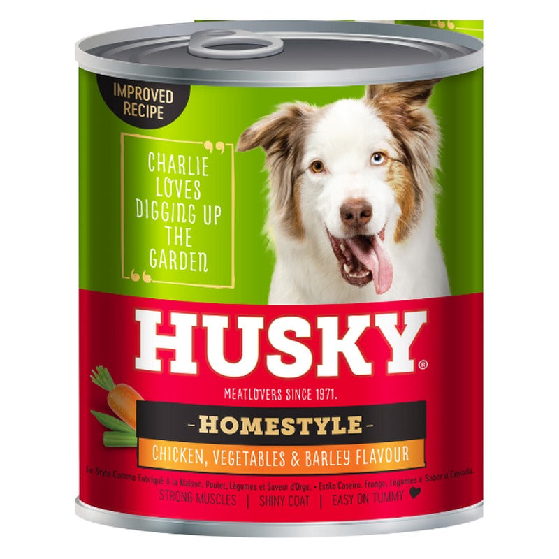 Husky Homestyle Chk Barley & Veg 775g can
