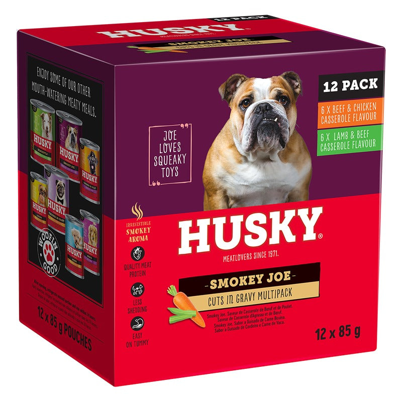 Husky Smokey Joe Cuts in Gravy Casserole 12x85g