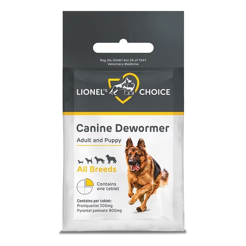 Lionel's Choice Canine Dewormer (1 tablet treats 40kg)