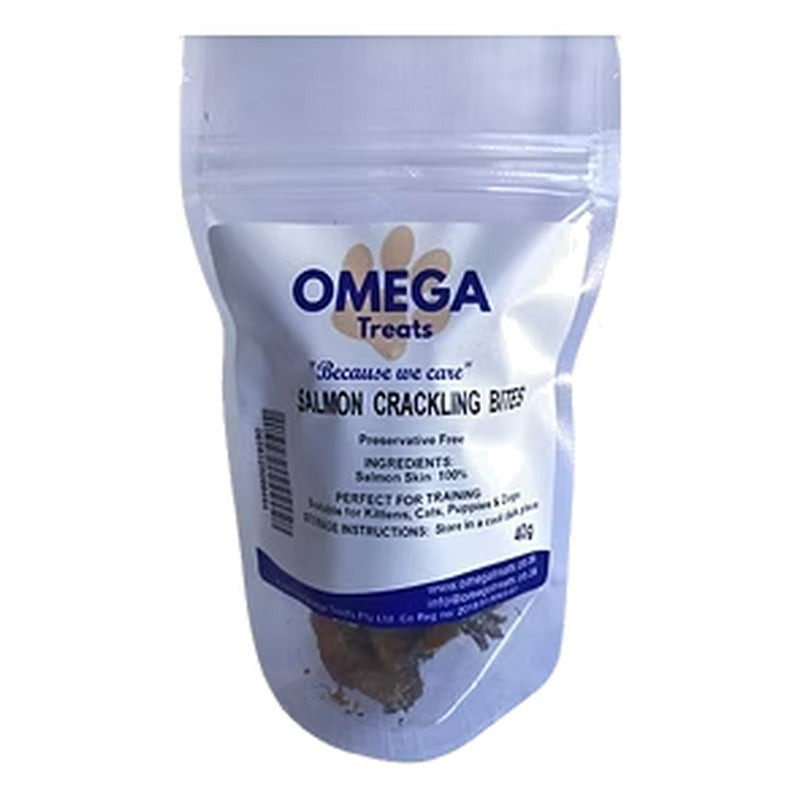 Omega Treats Salmon Crackling Bites 40g