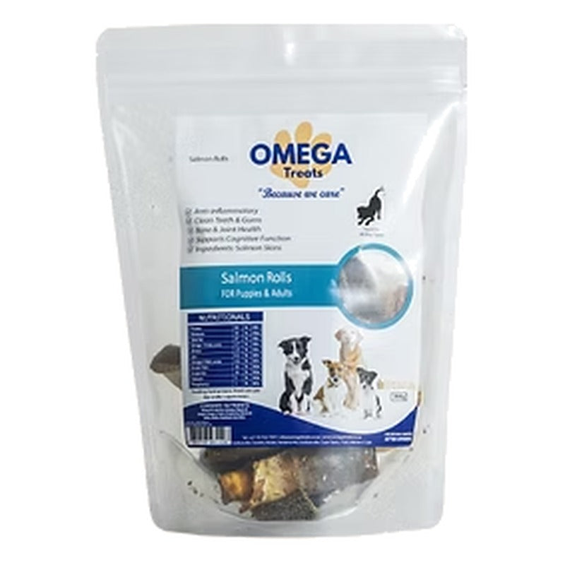 Omega Treats Salmon Rolls 250g