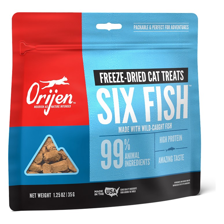Orijen 6 Fish Freeze-Dried Cat Treats 35g