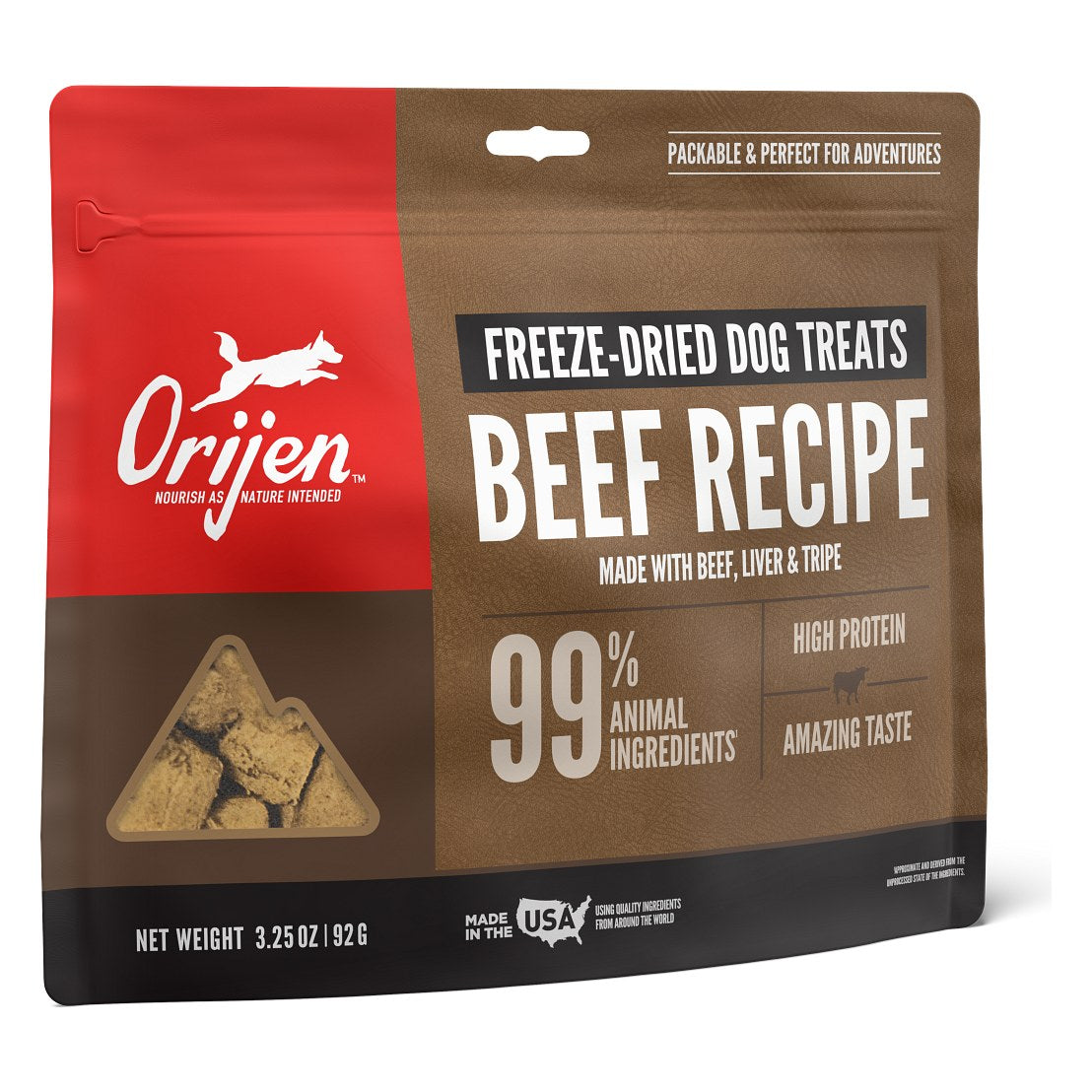 Orijen Beef Recipe Freeze-Dried Dog Treats 92g