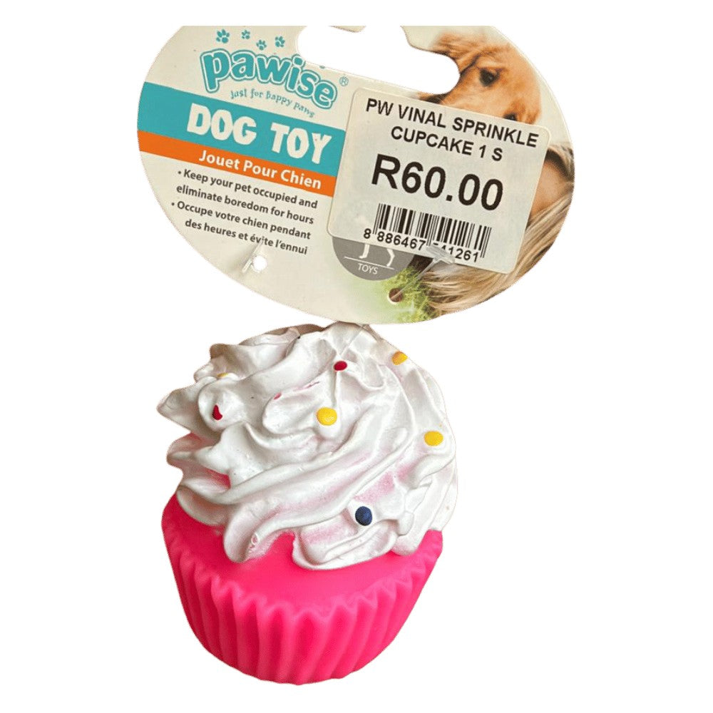 Pawise Vinyl Sprinkle Cupcake Small