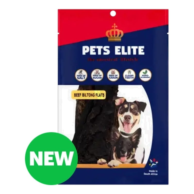 Pets Elite Treat Beef Flats Bulk Pack 180g