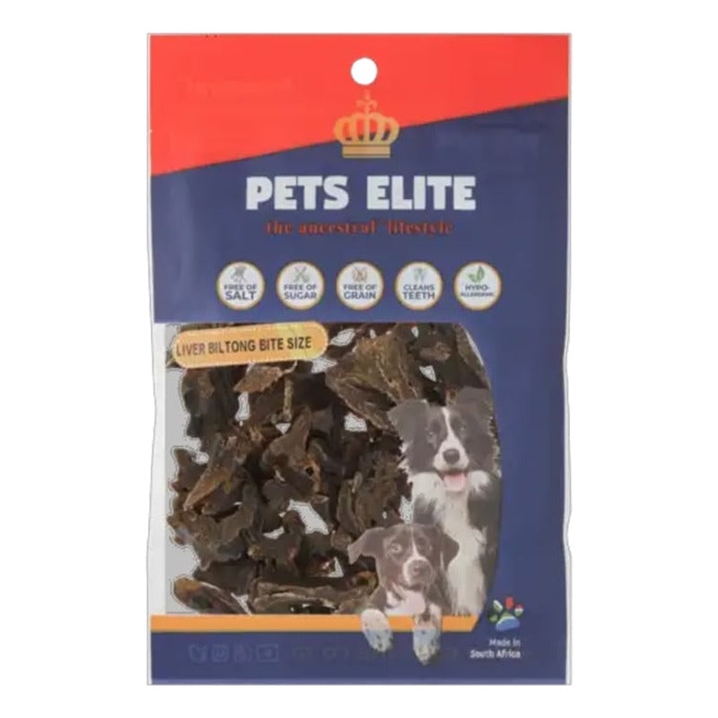 Pets Elite Liver Biltong Bite Size 90g x3