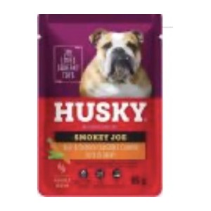 Husky Beef & Chicken Smokey Joe 85g Pouch