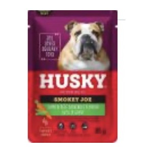 Husky Lamb & Beef Smokey Joe 85g Pouch