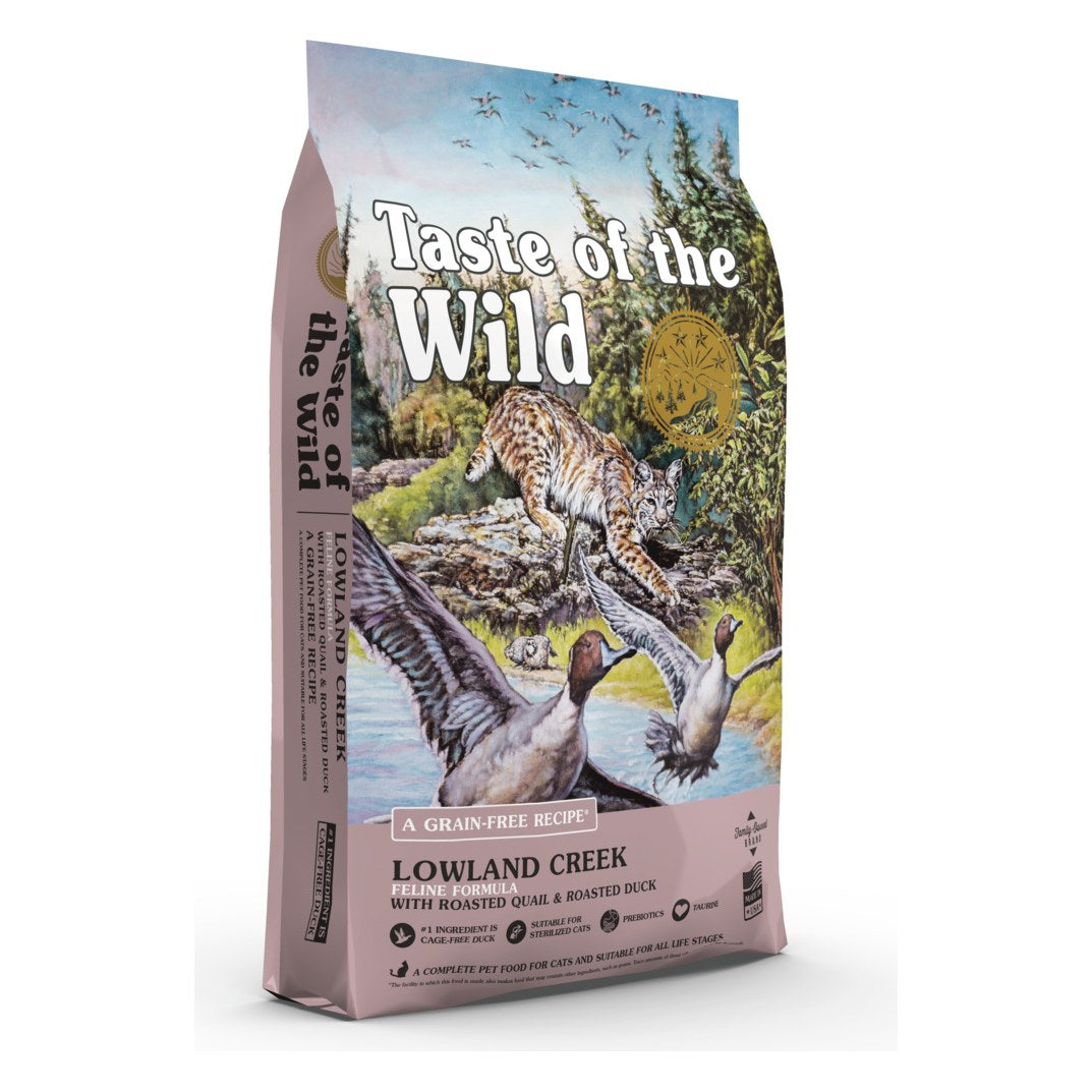 Taste of the Wild Feline Lowland Creek All Life Stages with Roasted Quail & Roasted Duck 2kg