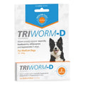 Triworm-D Med Dogs 2 Tab (10-20kg) Orange